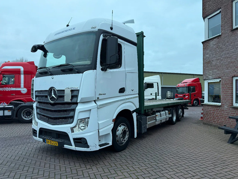 Mercedes-Benz Actros Actros 2542LL 6X2 met open laabak BDF Platform NL Truck - شاحنات مسطحة: صور 2 Mercedes-Benz Actros Actros 2542LL 6X2 met open laabak BDF Platform NL Truck - شاحنات مسطحة: صور 2