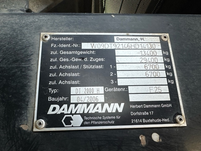 Dammann Trac DT 2000 H - آلة الرش ذاتية الحركة: صور 2 Dammann Trac DT 2000 H - آلة الرش ذاتية الحركة: صور 2