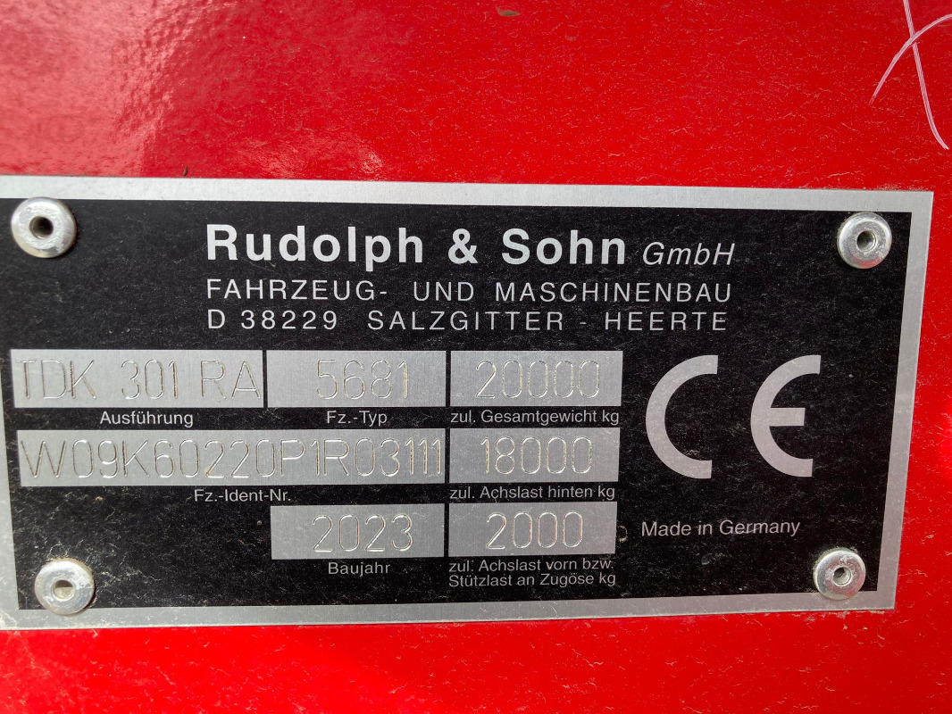 Rudolph TDK 301 RA - قلابة مقطورة الزراعية: صور 4 Rudolph TDK 301 RA - قلابة مقطورة الزراعية: صور 4