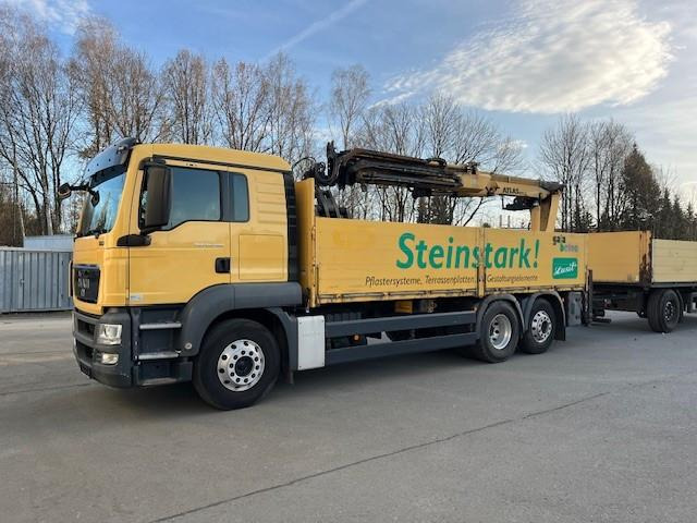 MAN TGS 26.400 Baustoff LKW mit Ladekran Atlas 210.2 MAN TGS 26.400 Baustoff LKW mit Ladekran Atlas 210.2 - شاحنة كرين, شاحنات مسطحة: صور 2 MAN TGS 26.400 Baustoff LKW mit Ladekran Atlas 210.2 MAN TGS 26.400 Baustoff LKW mit Ladekran Atlas 210.2 - شاحنة كرين, شاحنات مسطحة: صور 2
