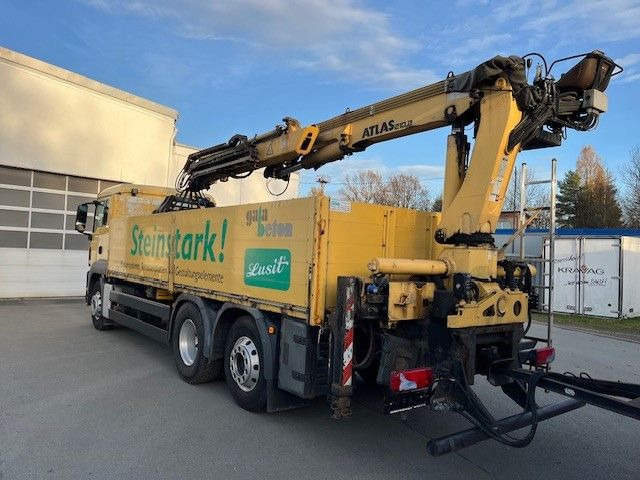 MAN TGS 26.400 Baustoff LKW mit Ladekran Atlas 210.2 - شاحنة كرين, شاحنات مسطحة: صور 5 MAN TGS 26.400 Baustoff LKW mit Ladekran Atlas 210.2 - شاحنة كرين, شاحنات مسطحة: صور 5