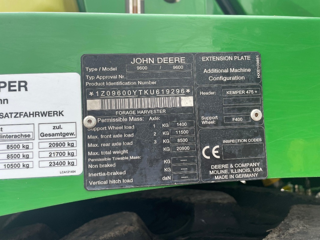 آلة حصاد John Deere 9600i: صور 21