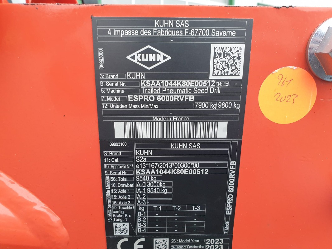 Kuhn ESPRO6000 - معدات بذار: صور 3 Kuhn ESPRO6000 - معدات بذار: صور 3