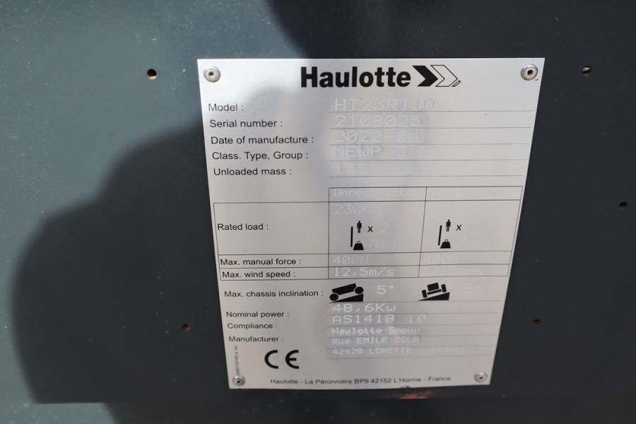 Haulotte HT23RTJ O Valid Inspection, *Guarantee! Diesel, 4x - رافعات سلة تلسكوبية: صور 5 Haulotte HT23RTJ O Valid Inspection, *Guarantee! Diesel, 4x - رافعات سلة تلسكوبية: صور 5