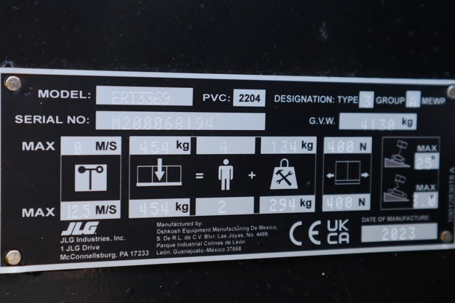 رافعات مقصية JLG ERT3369 Unused, Electric, 12m Working Height, 454k: صور 6