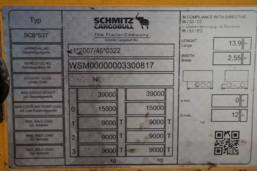 Schmitz CARG SCB3ST CoC Documents, TuV Loading Certificate - مقطورة ستارة: صور 4 Schmitz CARG SCB3ST CoC Documents, TuV Loading Certificate - مقطورة ستارة: صور 4