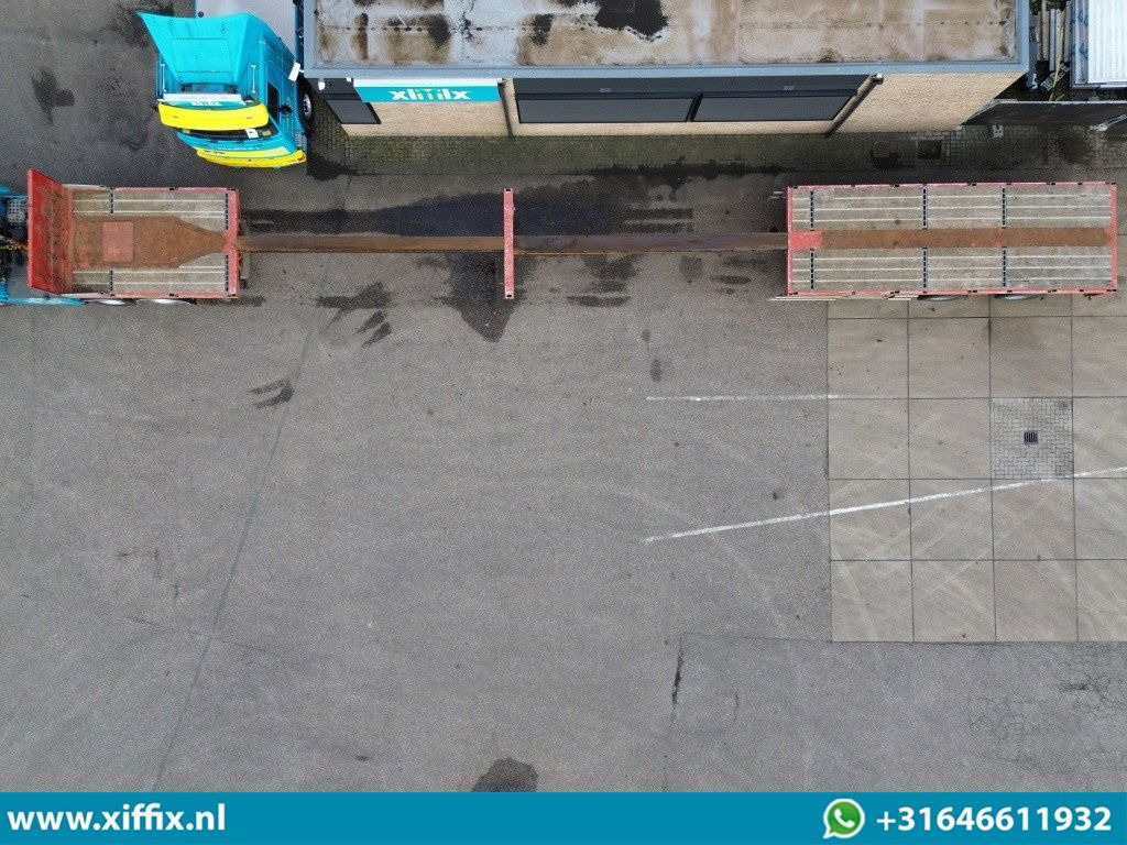 Faymonville 2-ass. Vlakke dubbel 2x uitschuifbare oplegger / 2x gestuurd - نصف مقطورة مسطحة: صور 3 Faymonville 2-ass. Vlakke dubbel 2x uitschuifbare oplegger / 2x gestuurd - نصف مقطورة مسطحة: صور 3