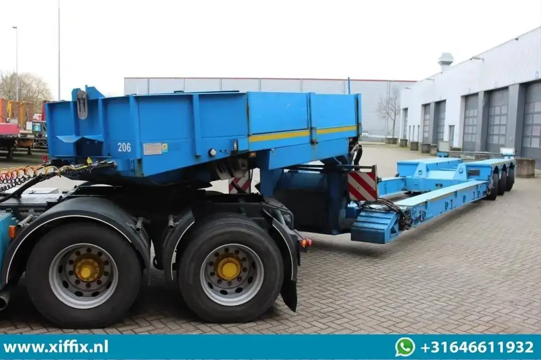 Faymonville 3-ass. Uitschuifbare dieplader met afneembare zwanenhals / Hydr. Vre - عربة مسطحة منخفضة نصف مقطورة: صور 3 Faymonville 3-ass. Uitschuifbare dieplader met afneembare zwanenhals / Hydr. Vre - عربة مسطحة منخفضة نصف مقطورة: صور 3