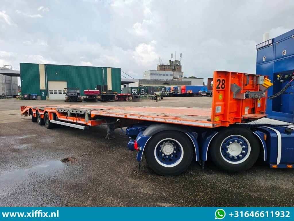 Faymonville 3-ass. Vlakke uitschuifbare Mega oplegger / Uitklapbare laadvloer klep / Naloop gestuurd - نصف مقطورة مسطحة: صور 4 Faymonville 3-ass. Vlakke uitschuifbare Mega oplegger / Uitklapbare laadvloer klep / Naloop gestuurd - نصف مقطورة مسطحة: صور 4