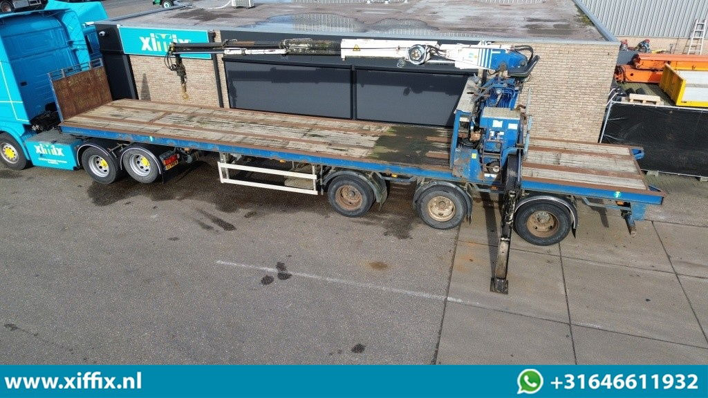 Floor 3-ass. Steenoplegger met Kennis 23 ton/mtr. Kraan - نصف مقطورة مسطحة: صور 2 Floor 3-ass. Steenoplegger met Kennis 23 ton/mtr. Kraan - نصف مقطورة مسطحة: صور 2