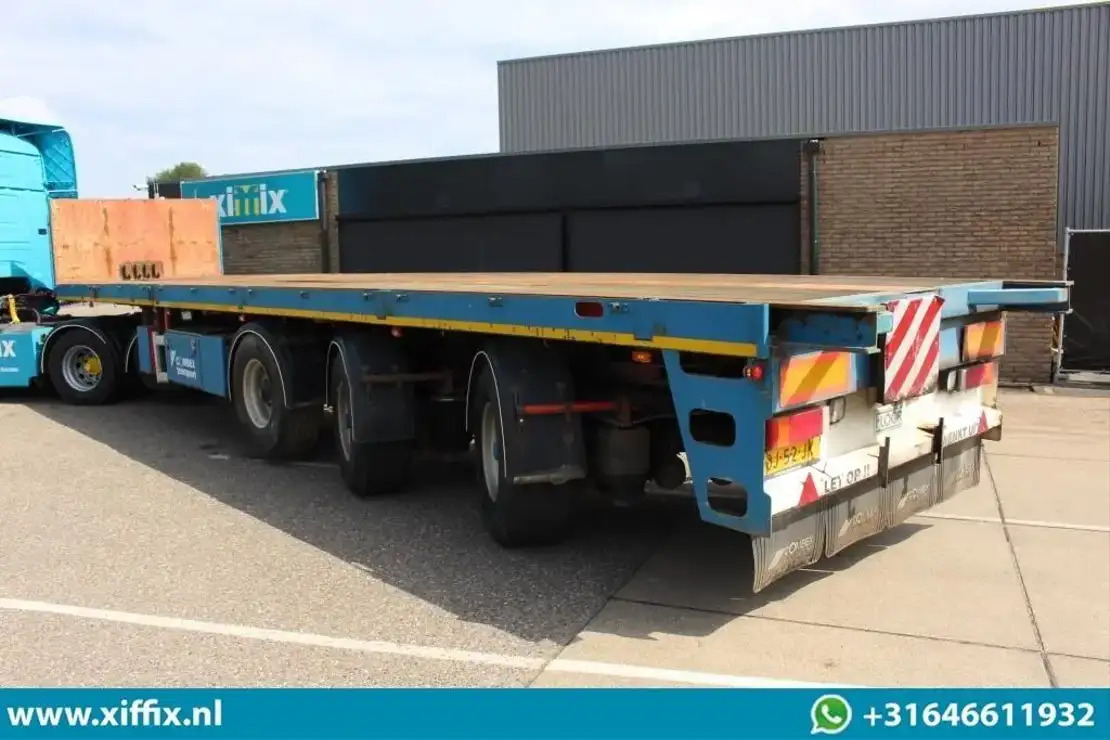 Floor 3-ass. Vlakke uitschuifbare oplegger / 2x gestuurd / 13908 - نصف مقطورة مسطحة: صور 3 Floor 3-ass. Vlakke uitschuifbare oplegger / 2x gestuurd / 13908 - نصف مقطورة مسطحة: صور 3