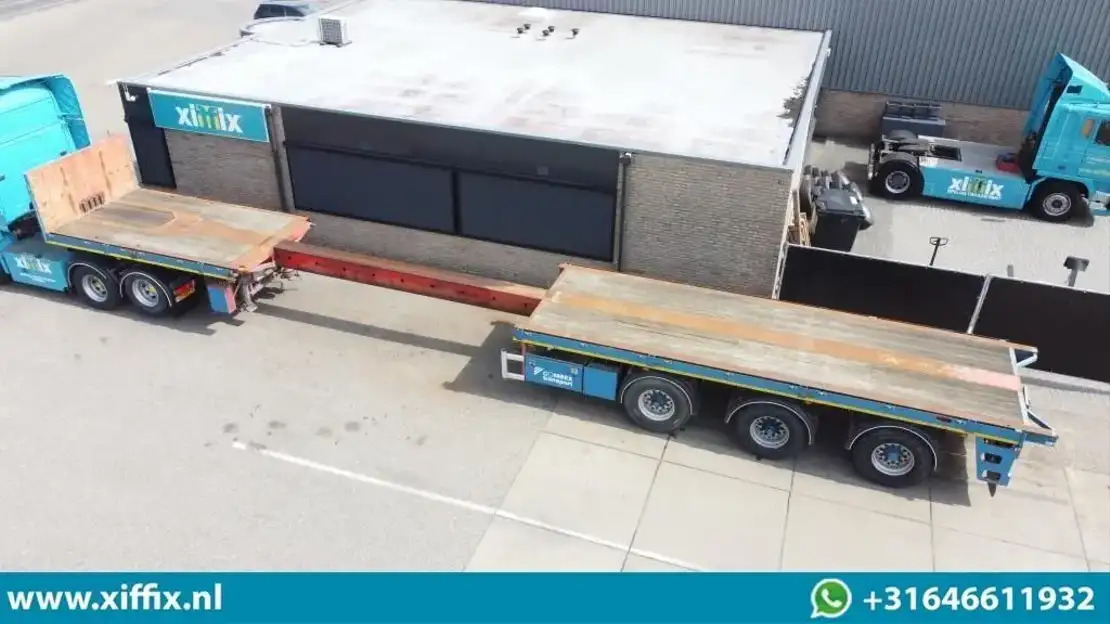 Floor 3-ass. Vlakke uitschuifbare oplegger / 2x gestuurd / 13908 - نصف مقطورة مسطحة: صور 1 Floor 3-ass. Vlakke uitschuifbare oplegger / 2x gestuurd / 13908 - نصف مقطورة مسطحة: صور 1