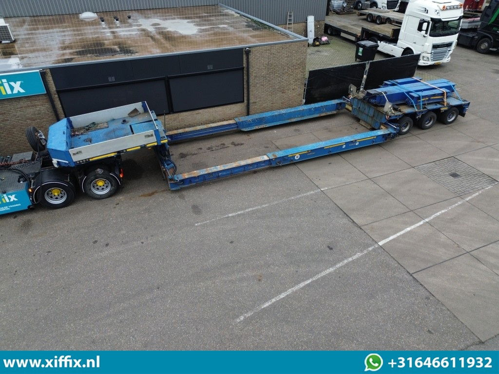 Goldhofer 3-ass. Uitschuifbare dieplader met afn. Nek / Hydr. Verbreedbaar / 2 Paar verlengbalken / 3x gestuurd - عربة مسطحة منخفضة نصف مقطورة: صور 1 Goldhofer 3-ass. Uitschuifbare dieplader met afn. Nek / Hydr. Verbreedbaar / 2 Paar verlengbalken / 3x gestuurd - عربة مسطحة منخفضة نصف مقطورة: صور 1