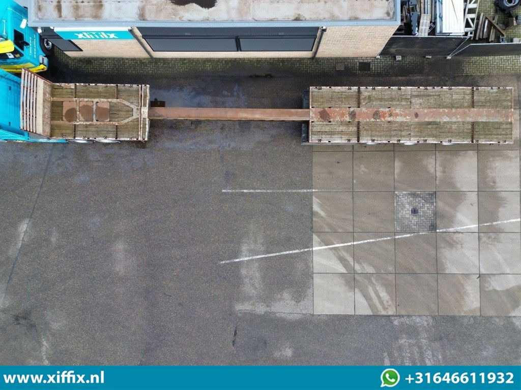 Meusburger 3-ass. Vlakke uitschuifbare oplegger / 3x gestuurd - نصف مقطورة مسطحة: صور 3 Meusburger 3-ass. Vlakke uitschuifbare oplegger / 3x gestuurd - نصف مقطورة مسطحة: صور 3