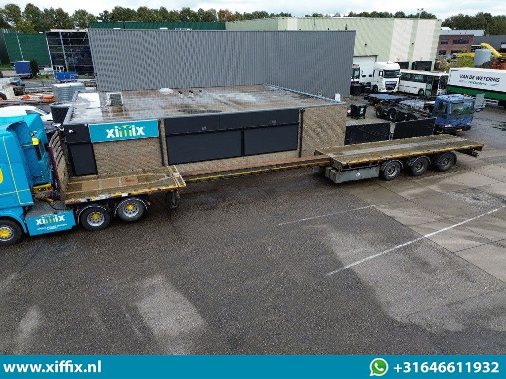 Meusburger 3-ass. Vlakke uitschuifbare oplegger / 3x gestuurd - نصف مقطورة مسطحة: صور 1 Meusburger 3-ass. Vlakke uitschuifbare oplegger / 3x gestuurd - نصف مقطورة مسطحة: صور 1