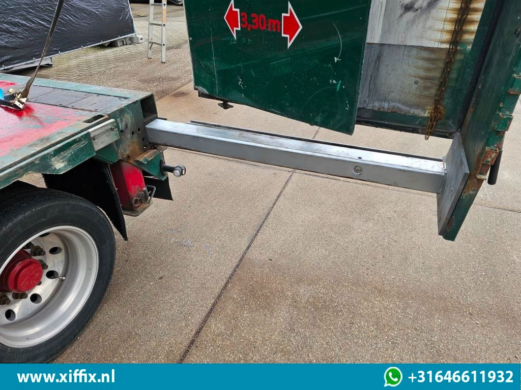 عربة مسطحة منخفضة نصف مقطورة Meusburger 6-ass. Semi dieplader met elektische huifopbouw / 3x naloop gestuurd: صور 8