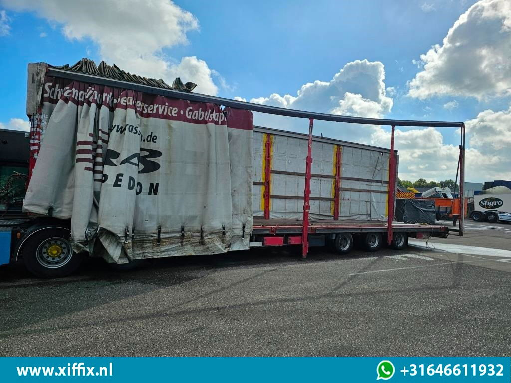 Wiese 3-ass. Semi dieplader met huifopbouw - عربة مسطحة منخفضة نصف مقطورة: صور 4 Wiese 3-ass. Semi dieplader met huifopbouw - عربة مسطحة منخفضة نصف مقطورة: صور 4