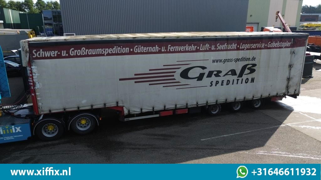 Wiese 3-ass. Semi dieplader met huifopbouw - عربة مسطحة منخفضة نصف مقطورة: صور 1 Wiese 3-ass. Semi dieplader met huifopbouw - عربة مسطحة منخفضة نصف مقطورة: صور 1