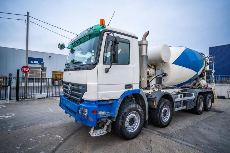 Mercedes ACTROS 4141 BB-MP2 + MIXER 9M3 - شاحنة خلاطة خرسانة: صور 1 Mercedes ACTROS 4141 BB-MP2 + MIXER 9M3 - شاحنة خلاطة خرسانة: صور 1