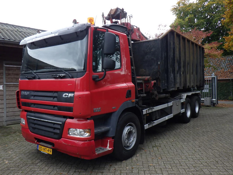 DAF CF 85 410 Euro 5 / Manual / Blad-Lucht / Boogie - Liftas / HTS Kabel / 9 T vooras / Palfinger G 100 L Crane - شاحنة - نظام الكابلات: صور 1 DAF CF 85 410 Euro 5 / Manual / Blad-Lucht / Boogie - Liftas / HTS Kabel / 9 T vooras / Palfinger G 100 L Crane - شاحنة - نظام الكابلات: صور 1