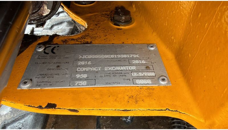 حفارة مصغرة JCB 8008 (BE MACHINE / TOP CONDITION / 1898 H): صور 15