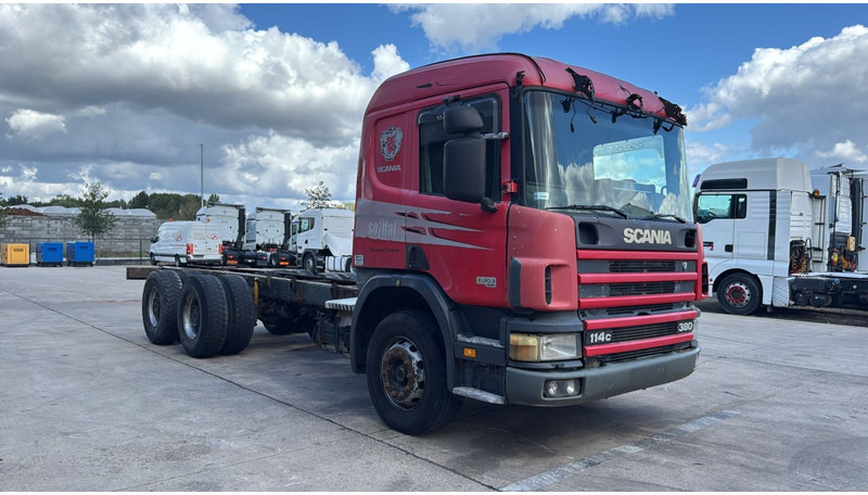 Scania 114 - 380 (6X4 / GRAND PONT / LAMES / BIG AXLE / STEEL SUSP. / BOITE MANUELLE / MANUAL GEARBOX) - الشاسيه شاحنة: صور 5 Scania 114 - 380 (6X4 / GRAND PONT / LAMES / BIG AXLE / STEEL SUSP. / BOITE MANUELLE / MANUAL GEARBOX) - الشاسيه شاحنة: صور 5
