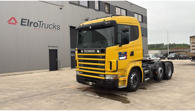 Scania 124-420 (6X2 / 8 TYRES / ORIGINAL TRACTOR UNIT / FRONT STEEL) - شاحنة جرار: صور 1 Scania 124-420 (6X2 / 8 TYRES / ORIGINAL TRACTOR UNIT / FRONT STEEL) - شاحنة جرار: صور 1