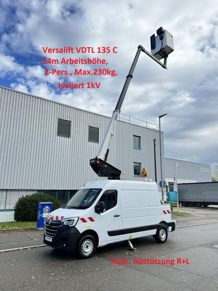 Renault MASTER Versalift VDTL 135 C, 14m 230kg Abstützun - مصاعد الازدهار محمولة على شاحنة: صور 1 Renault MASTER Versalift VDTL 135 C, 14m 230kg Abstützun - مصاعد الازدهار محمولة على شاحنة: صور 1