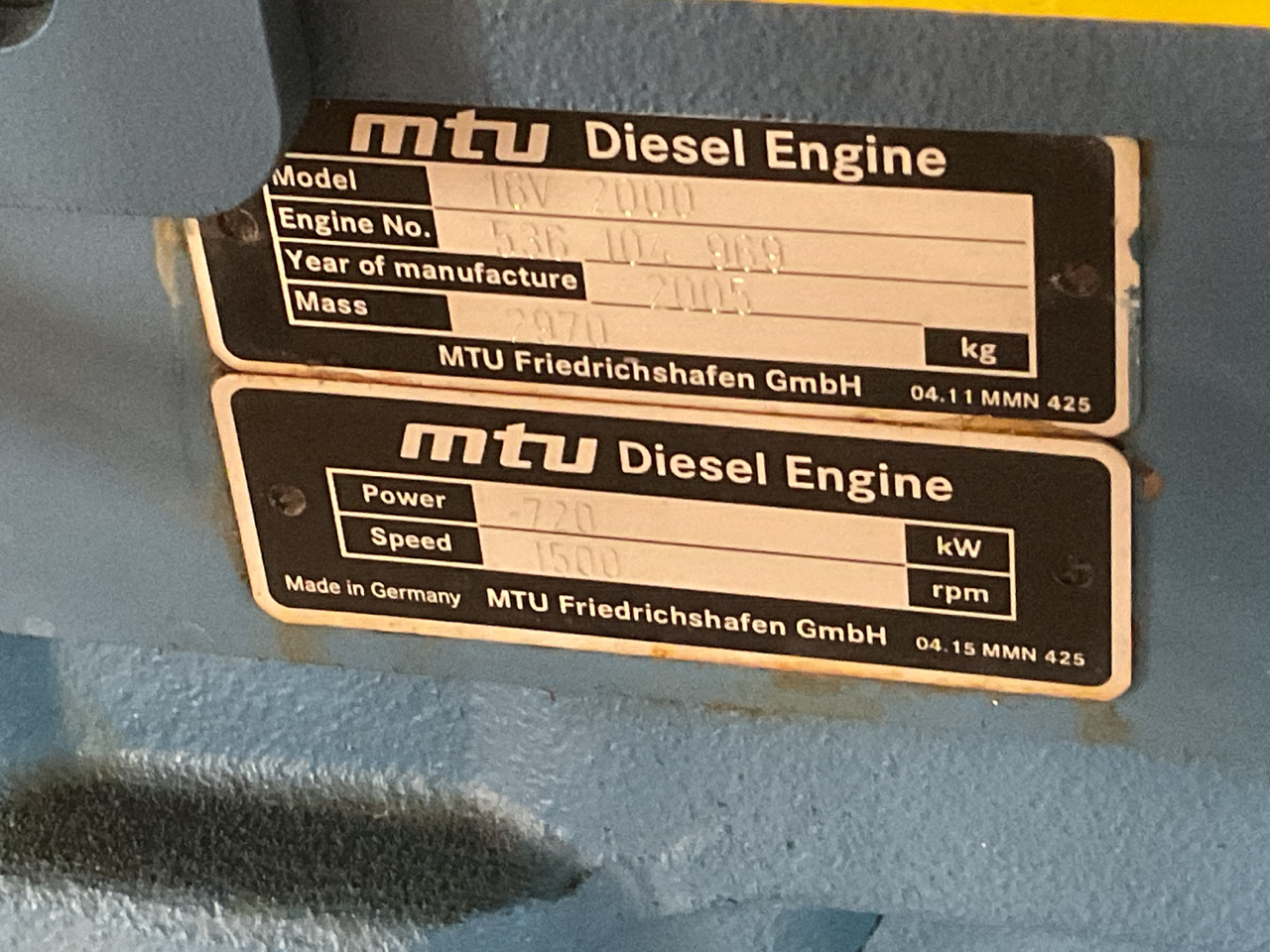 MTU 16V2000, 900KVA generatorset. Like brand new. Low standby hours - مجموعة المولدات: صور 4 MTU 16V2000, 900KVA generatorset. Like brand new. Low standby hours - مجموعة المولدات: صور 4