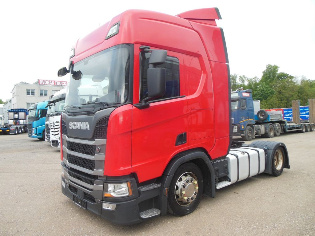 Scania R450 LOWDECK, RETARDER, STANDKLIMA, VOLL LUFT - شاحنة جرار: صور 1 Scania R450 LOWDECK, RETARDER, STANDKLIMA, VOLL LUFT - شاحنة جرار: صور 1
