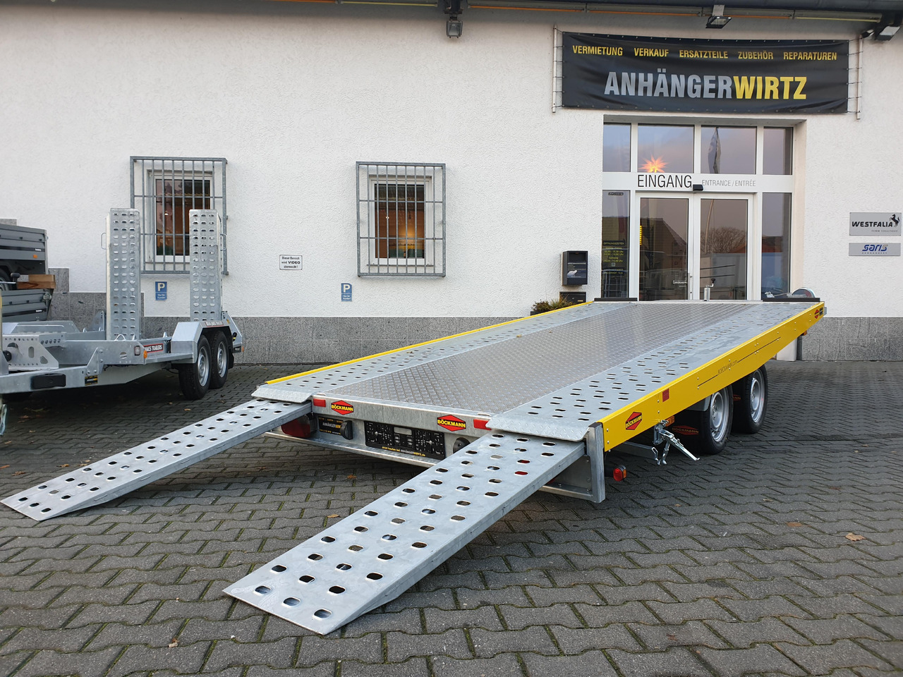 Böckmann AH 4320/35 430x208cm easyload ankipbar Aluboden 3500kg - شاحنة نقل سيارات مقطورة: صور 1 Böckmann AH 4320/35 430x208cm easyload ankipbar Aluboden 3500kg - شاحنة نقل سيارات مقطورة: صور 1