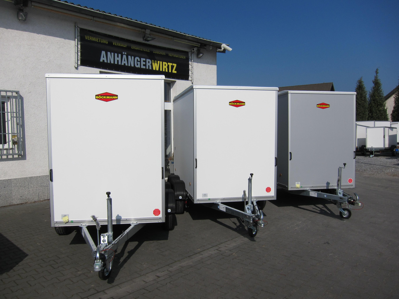 بصندوق مغلق مقطورة Böckmann Koffer KT 3015/20 H weiß 301x150x202cm (M) 2000kg WCF 100 km/H: صور 10