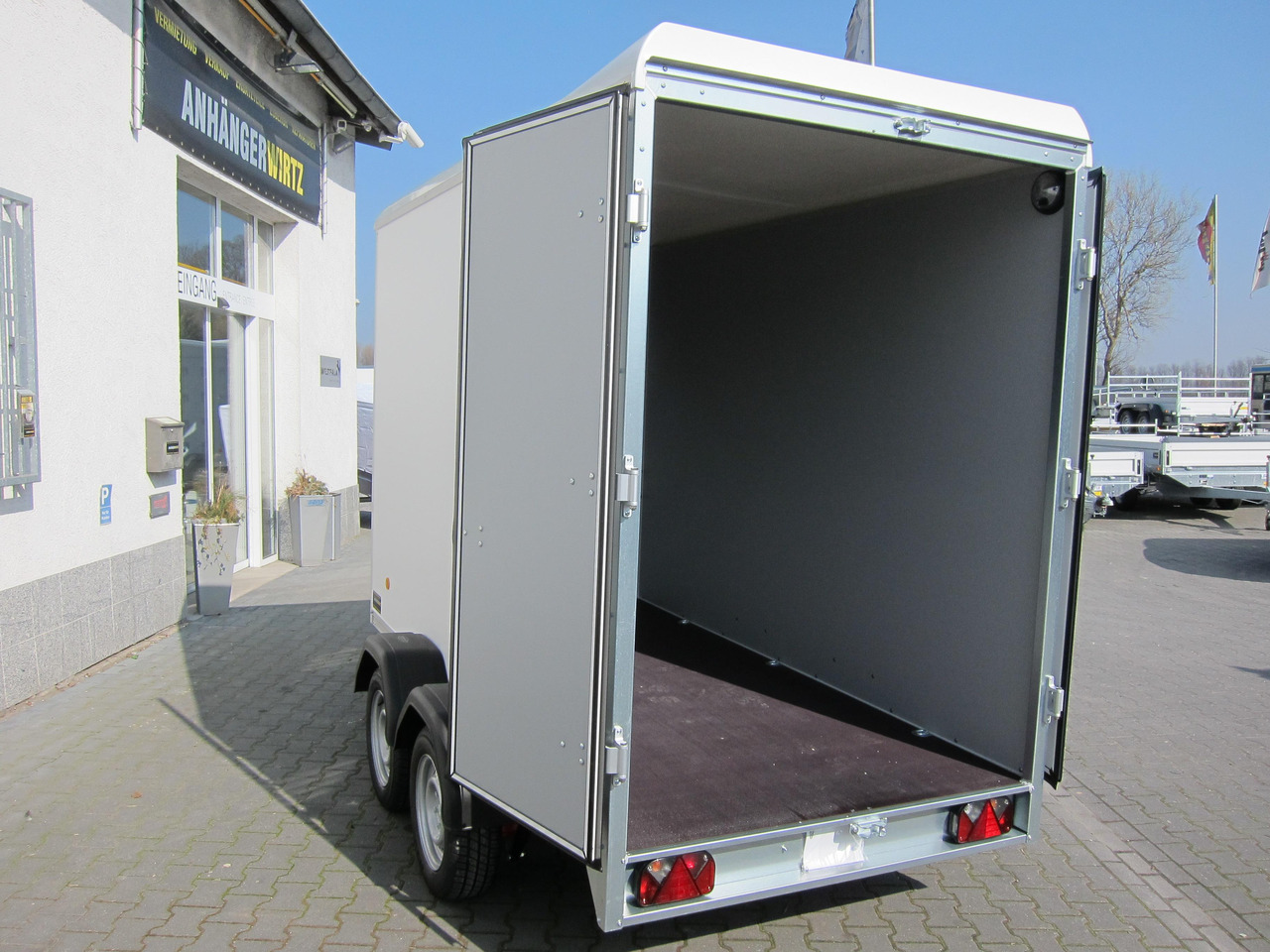 بصندوق مغلق مقطورة Böckmann Koffer KT 3015/20 H weiß 301x150x202cm (M) 2000kg WCF 100 km/H: صور 8