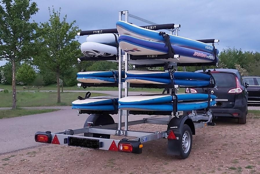 Brenderup Boattrailer Bootsanhänger 8116 160750UB Kanu/Kayak SUP Board Gestell 750kg 306002 - مقطورة القارب: صور 1 Brenderup Boattrailer Bootsanhänger 8116 160750UB Kanu/Kayak SUP Board Gestell 750kg 306002 - مقطورة القارب: صور 1