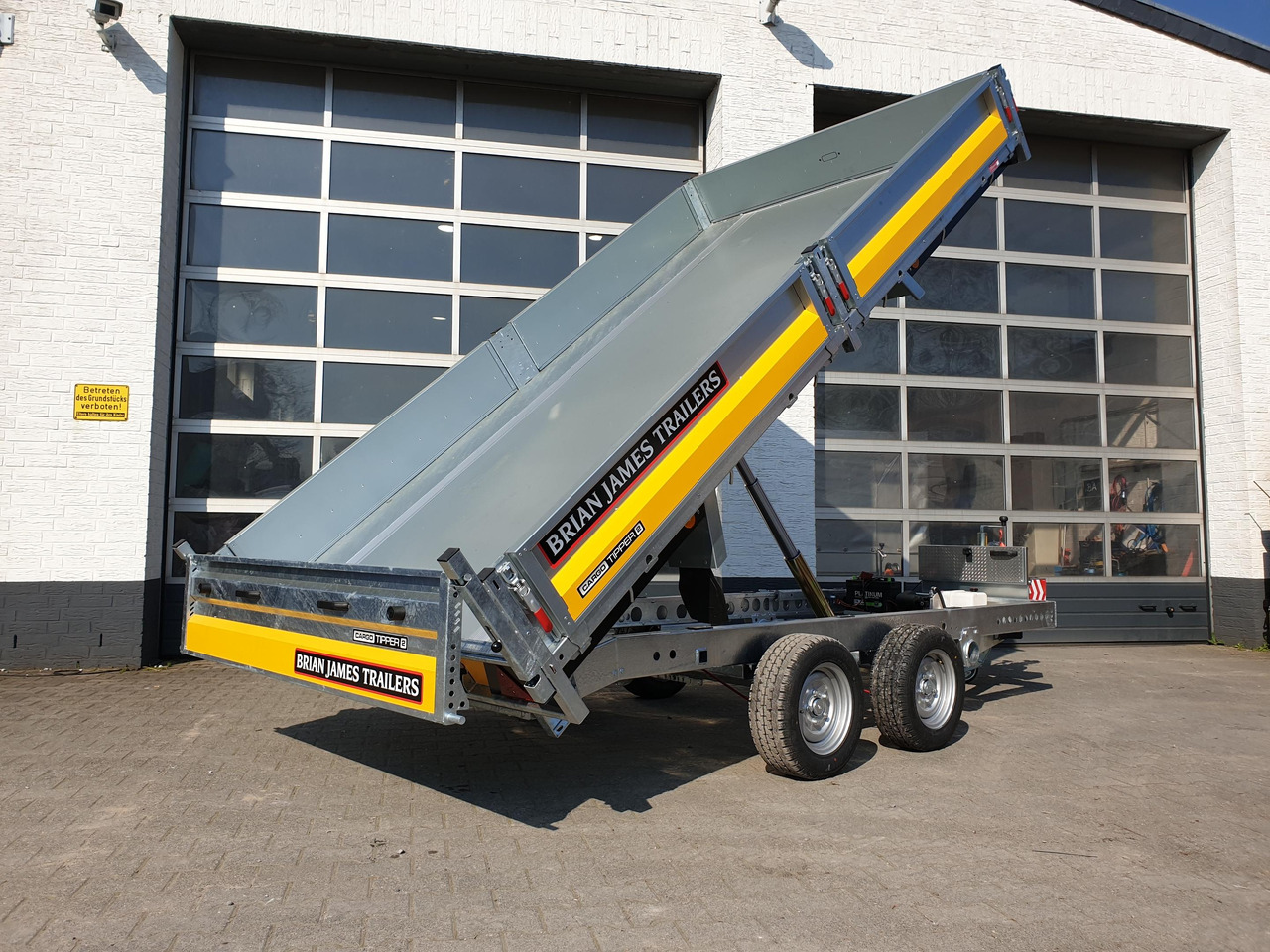 Brian James Trailer CarGO Tipper 2 elektrisch 360x195x30cm Pendelklappe Tandem niedrig 12" 3500kg os - قلابة مقطورة: صور 3 Brian James Trailer CarGO Tipper 2 elektrisch 360x195x30cm Pendelklappe Tandem niedrig 12" 3500kg os - قلابة مقطورة: صور 3