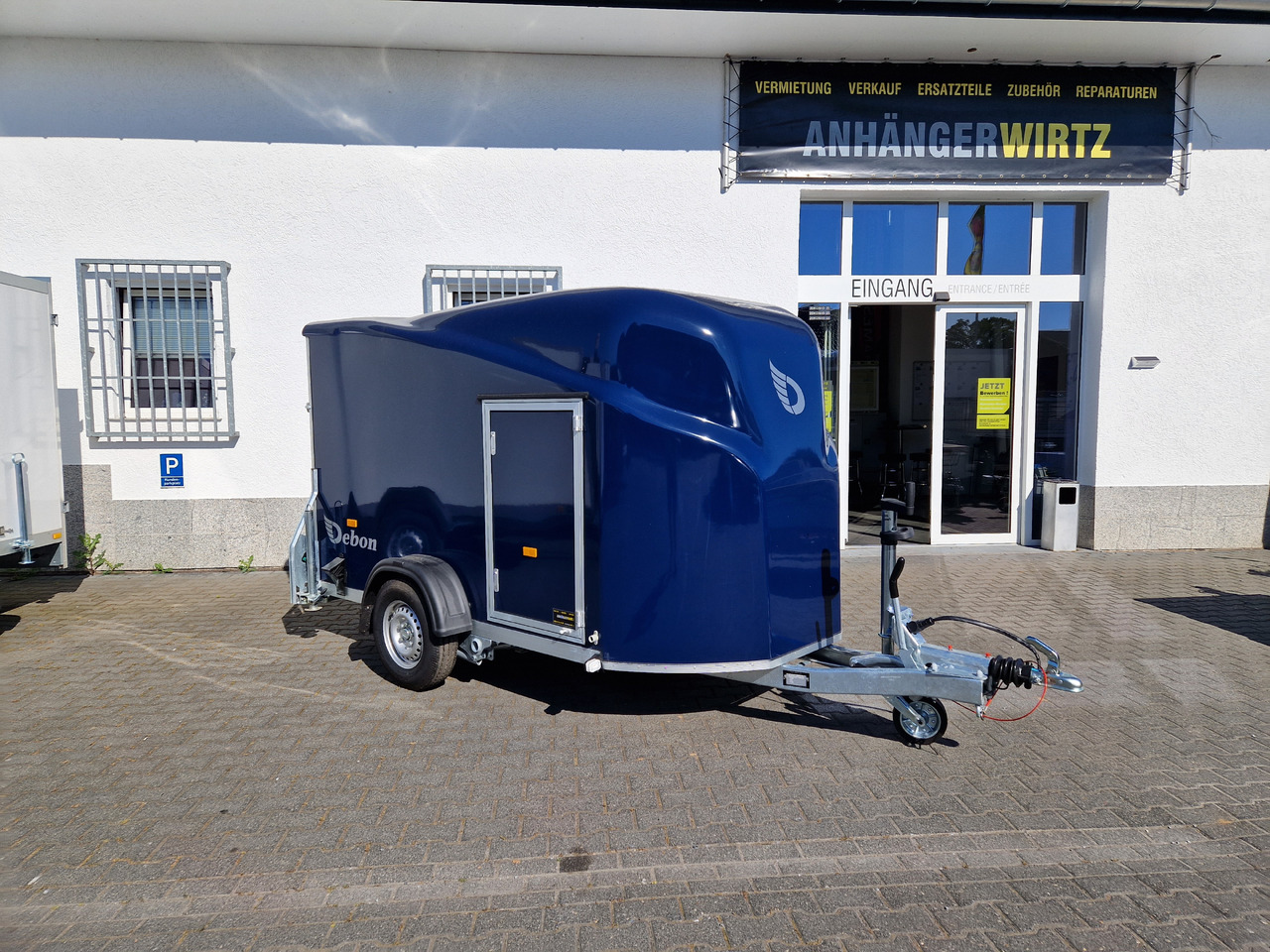 بصندوق مغلق مقطورة Debon Cargo 1300 300x152x168cm royal blau Seitentür 100km/H Pullman 1300kg: صور 8