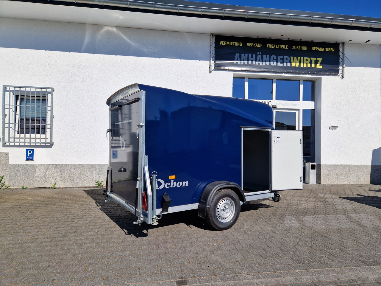 بصندوق مغلق مقطورة Debon Cargo 1300 300x152x168cm royal blau Seitentür 100km/H Pullman 1300kg: صور 12