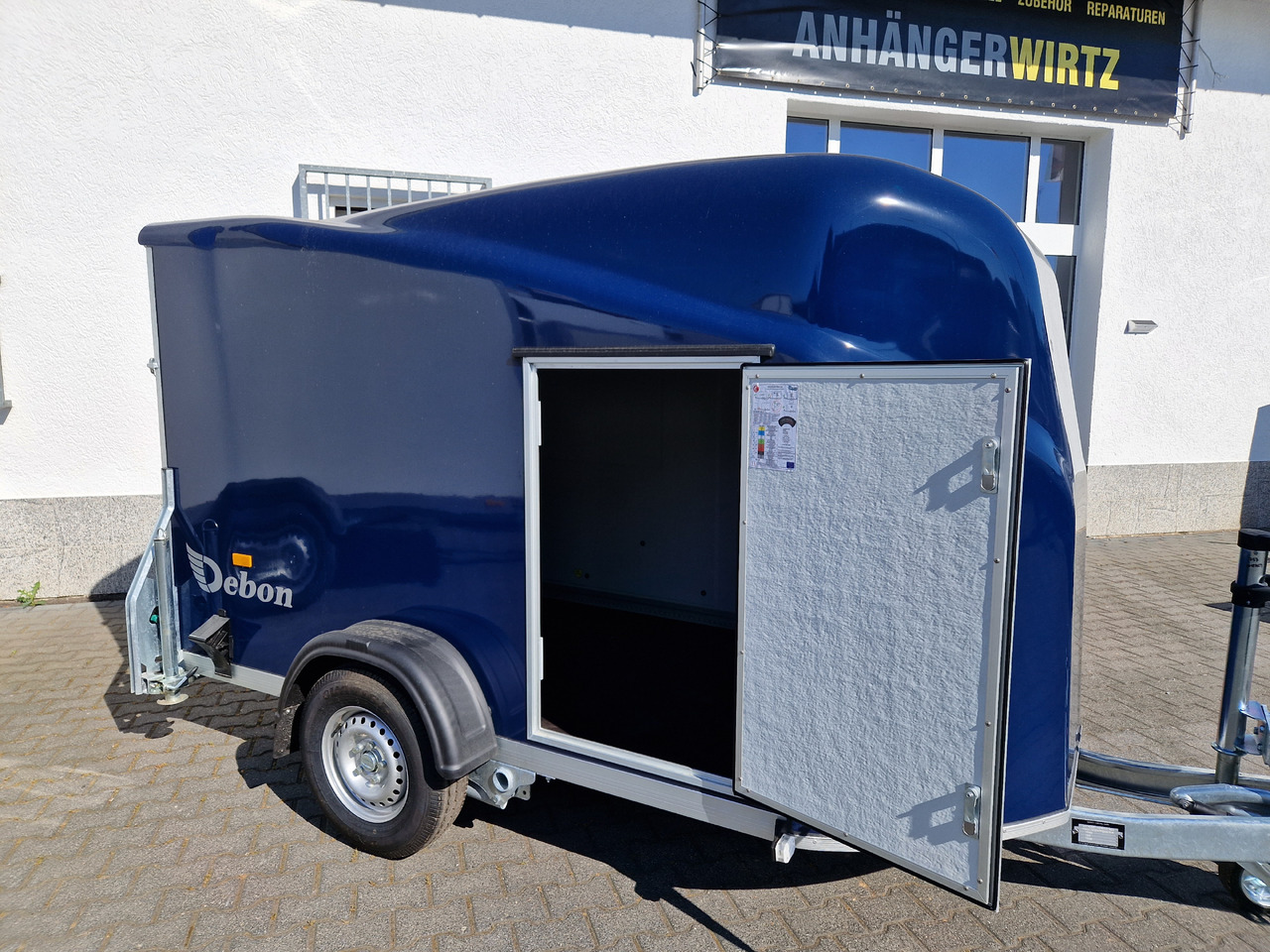 بصندوق مغلق مقطورة Debon Cargo 1300 300x152x168cm royal blau Seitentür 100km/H Pullman 1300kg: صور 9