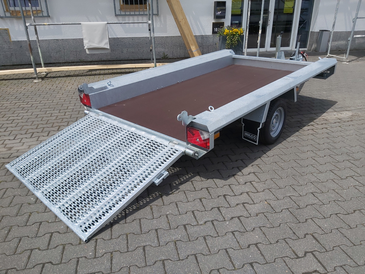 HULCO TERRAX Basic 294x150x27cm Heckrampe 100cm (M) 12" 1500kg - مقطورة لنقل المعدات: صور 1 HULCO TERRAX Basic 294x150x27cm Heckrampe 100cm (M) 12" 1500kg - مقطورة لنقل المعدات: صور 1
