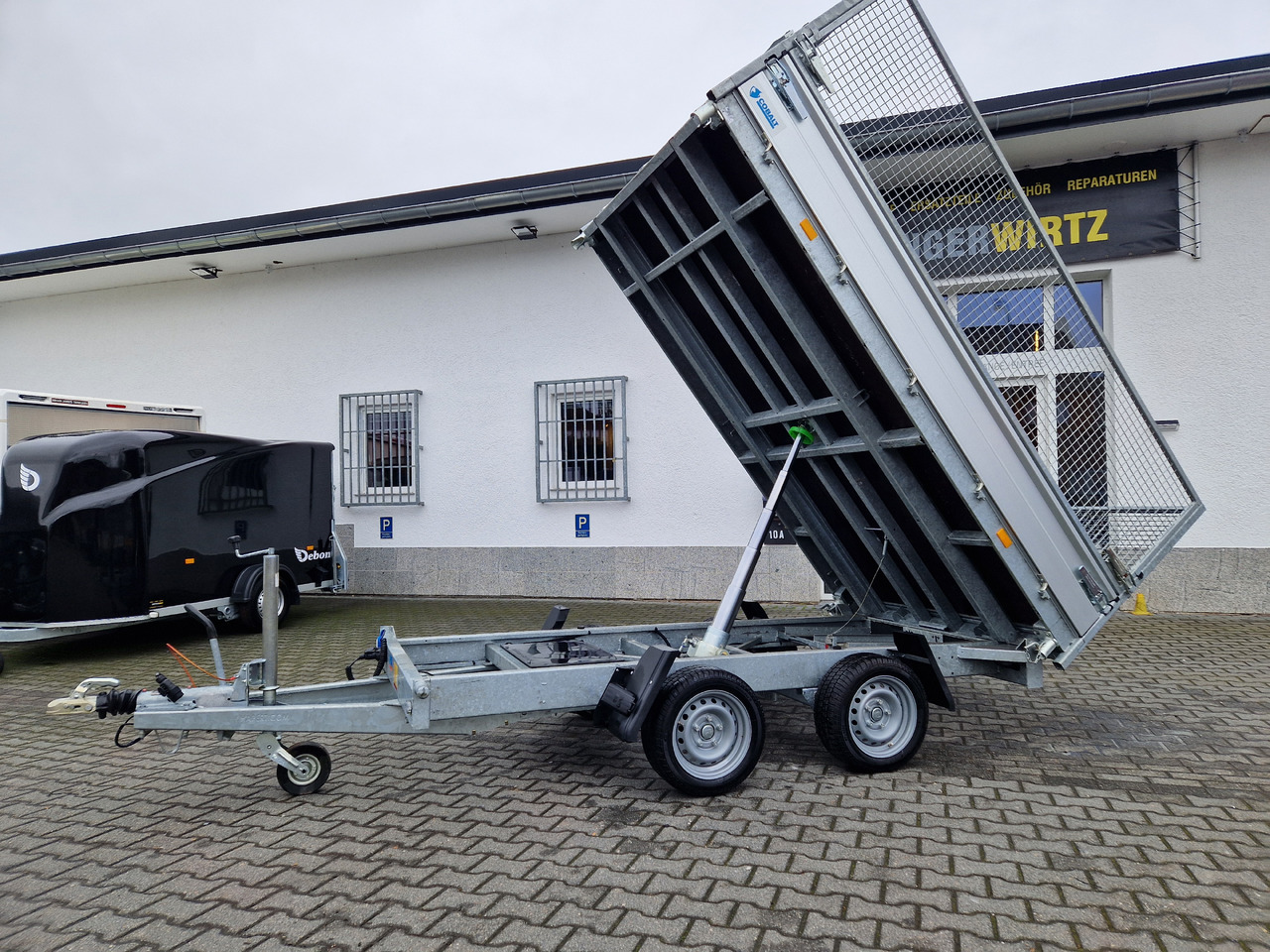 قلابة مقطورة Hapert COBALT HM-2 305x180x30cm Elektro & Laubgitter 2700kg: صور 14