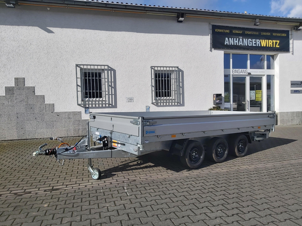 Hapert COBALT HM-3 405x200x30cm Ferro Elektro + NHP Rampen Heckstützen Tridem 3500kg Abverkauf - قلابة مقطورة: صور 2 Hapert COBALT HM-3 405x200x30cm Ferro Elektro + NHP Rampen Heckstützen Tridem 3500kg Abverkauf - قلابة مقطورة: صور 2