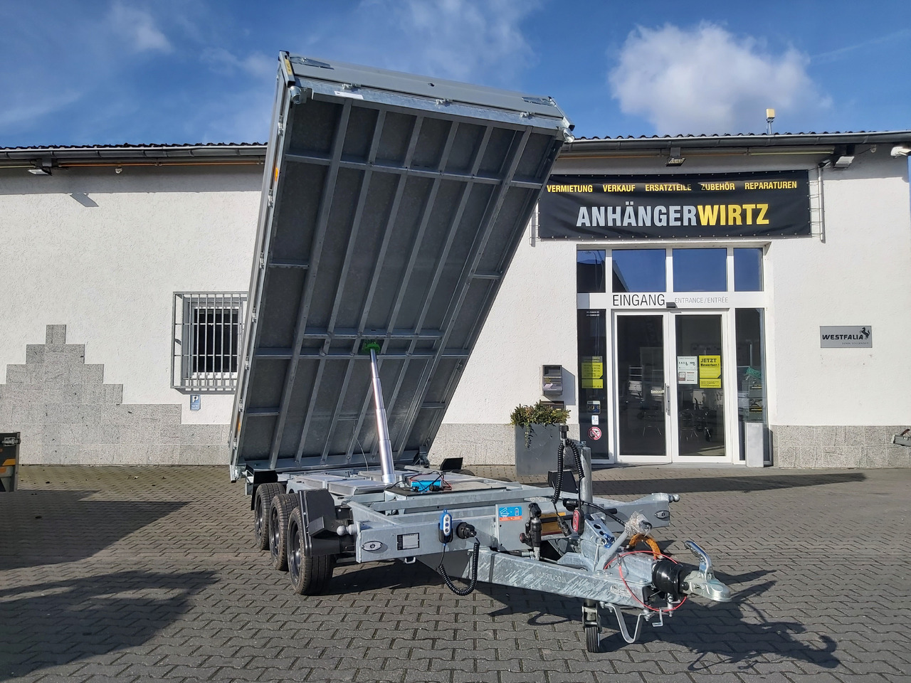 Hapert COBALT HM-3 405x200x30cm Ferro Elektro + NHP Rampen Heckstützen Tridem 3500kg Abverkauf - قلابة مقطورة: صور 5 Hapert COBALT HM-3 405x200x30cm Ferro Elektro + NHP Rampen Heckstützen Tridem 3500kg Abverkauf - قلابة مقطورة: صور 5