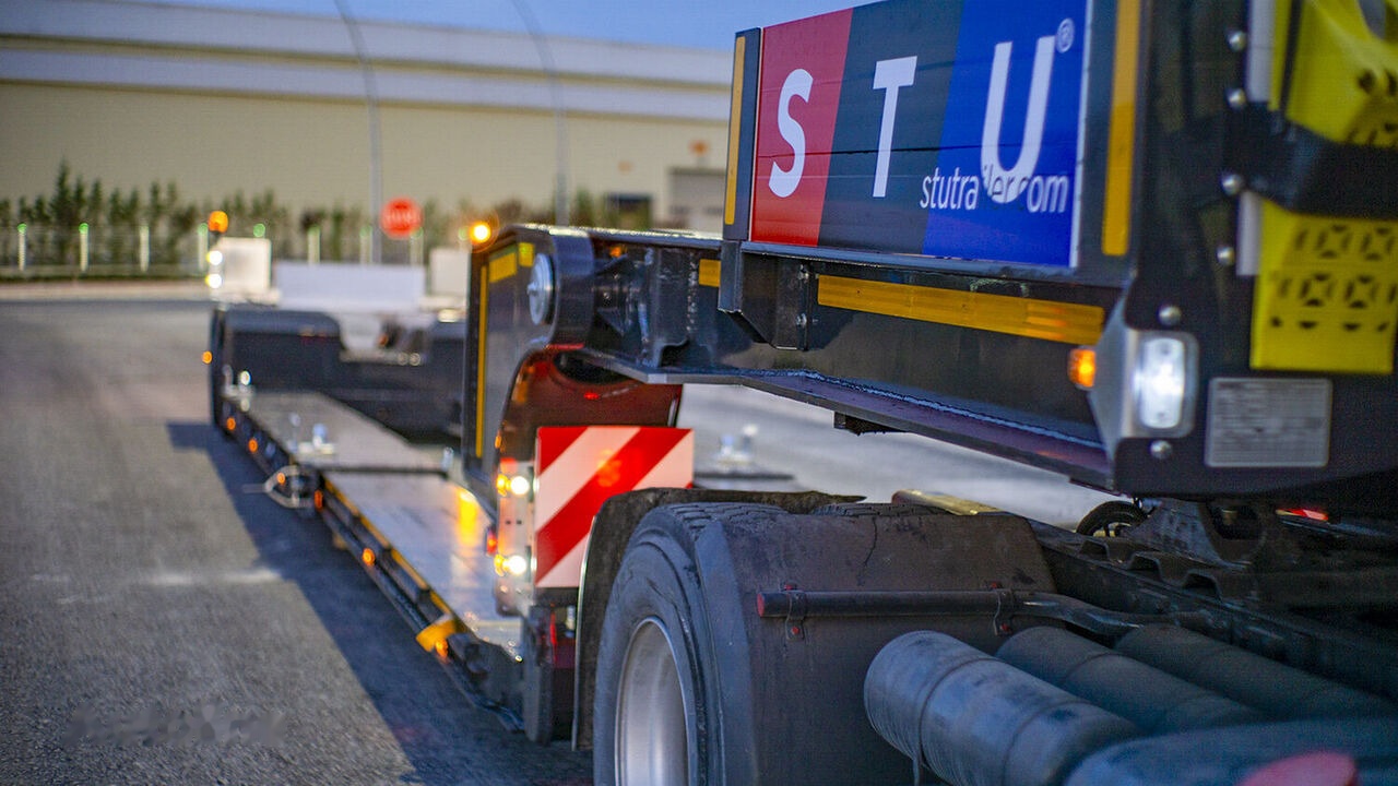 عربة مسطحة منخفضة نصف مقطورة جديد STU 2 Axle Extendable Low Loader: صور 26