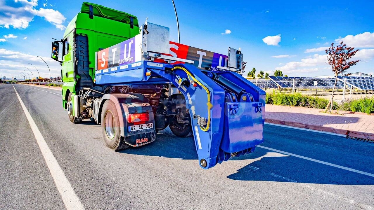 عربة مسطحة منخفضة نصف مقطورة جديد STU 2 Axle Extendable Low Loader: صور 6