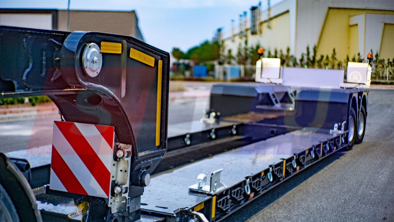 عربة مسطحة منخفضة نصف مقطورة جديد STU 2 Axle Extendable Low Loader: صور 11