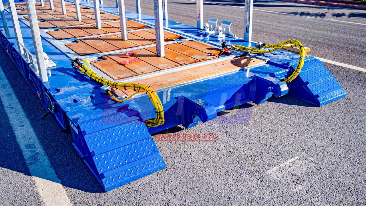 عربة مسطحة منخفضة نصف مقطورة جديد STU 2 Axle Extendable Low Loader: صور 7