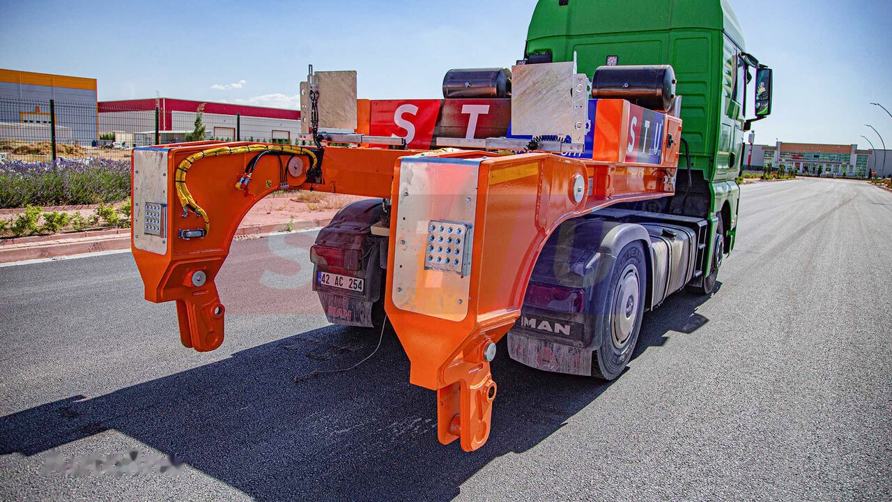 عربة مسطحة منخفضة نصف مقطورة جديد STU 2 Axle Extendable Low Loader: صور 14