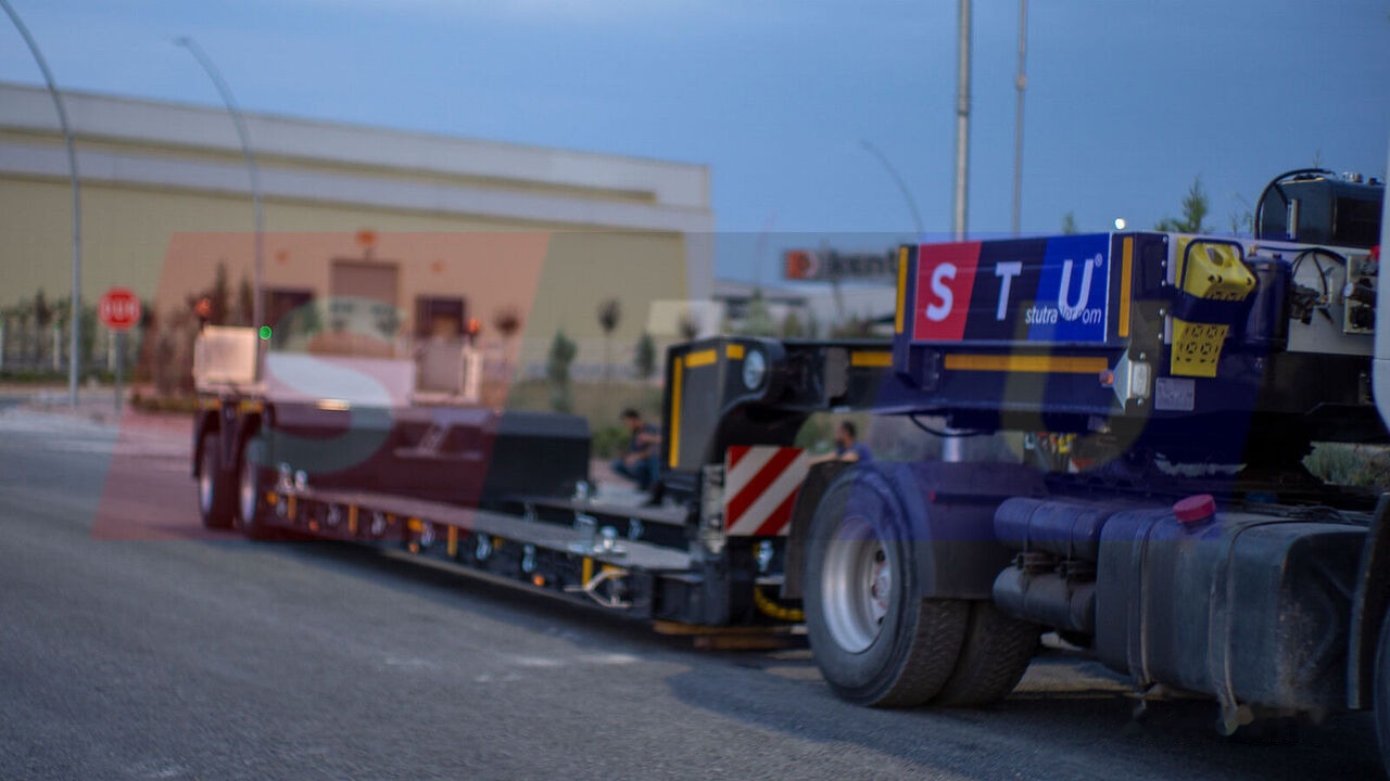عربة مسطحة منخفضة نصف مقطورة جديد STU 2 Axle Extendable Low Loader: صور 25