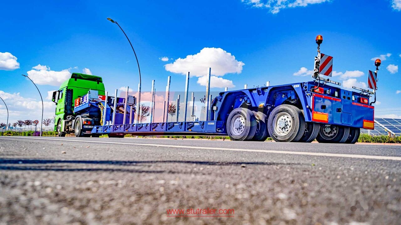عربة مسطحة منخفضة نصف مقطورة جديد STU 2 Axle Extendable Low Loader: صور 12