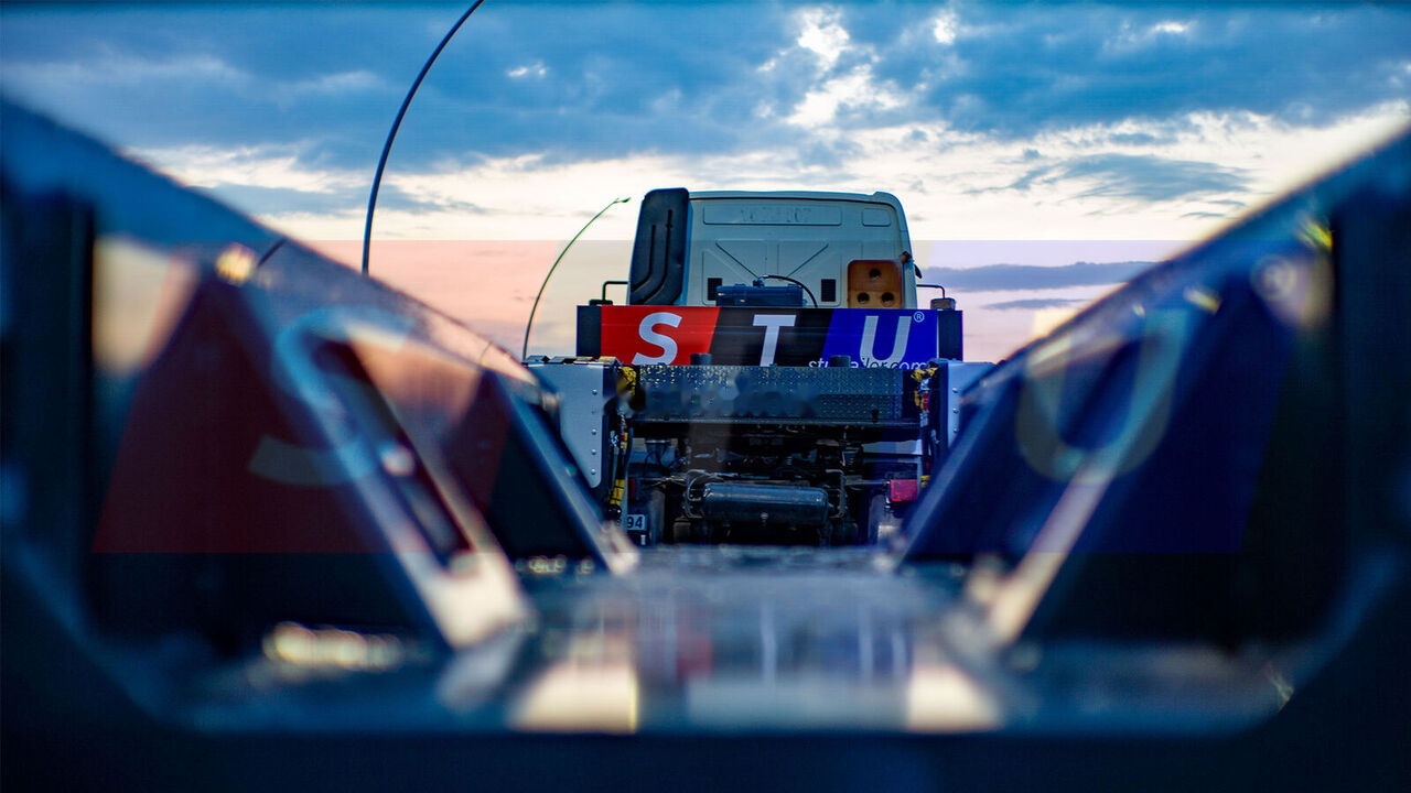 عربة مسطحة منخفضة نصف مقطورة جديد STU 2 Axle Extendable Low Loader: صور 22